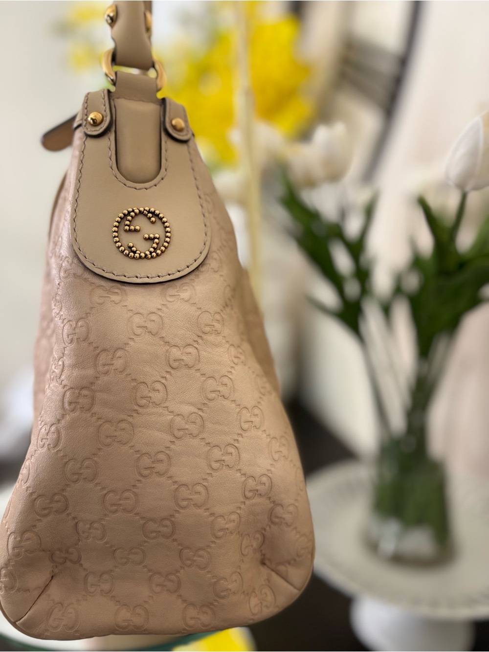 Gucci Guccissima Leather Hobo Shoulder Bag - Picture 4 of 13